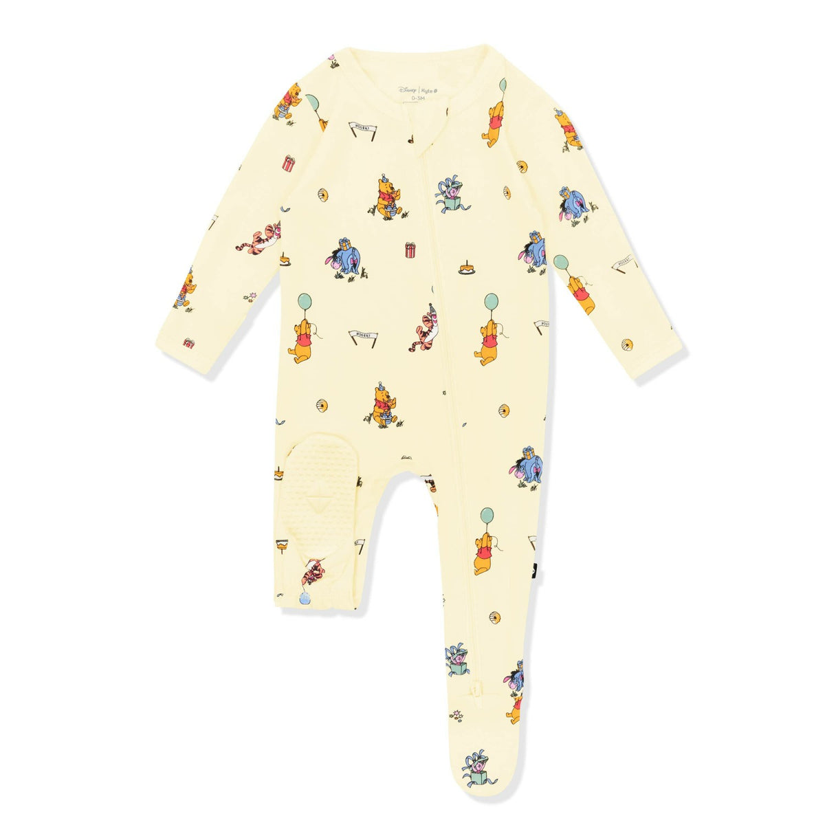 Kyte Baby Zippered Footie in Winnie the Pooh Celebration