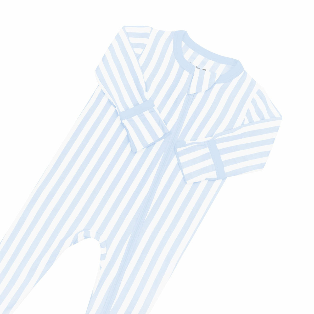 Kyte Baby Zippered Footie in Small Mist Stripe