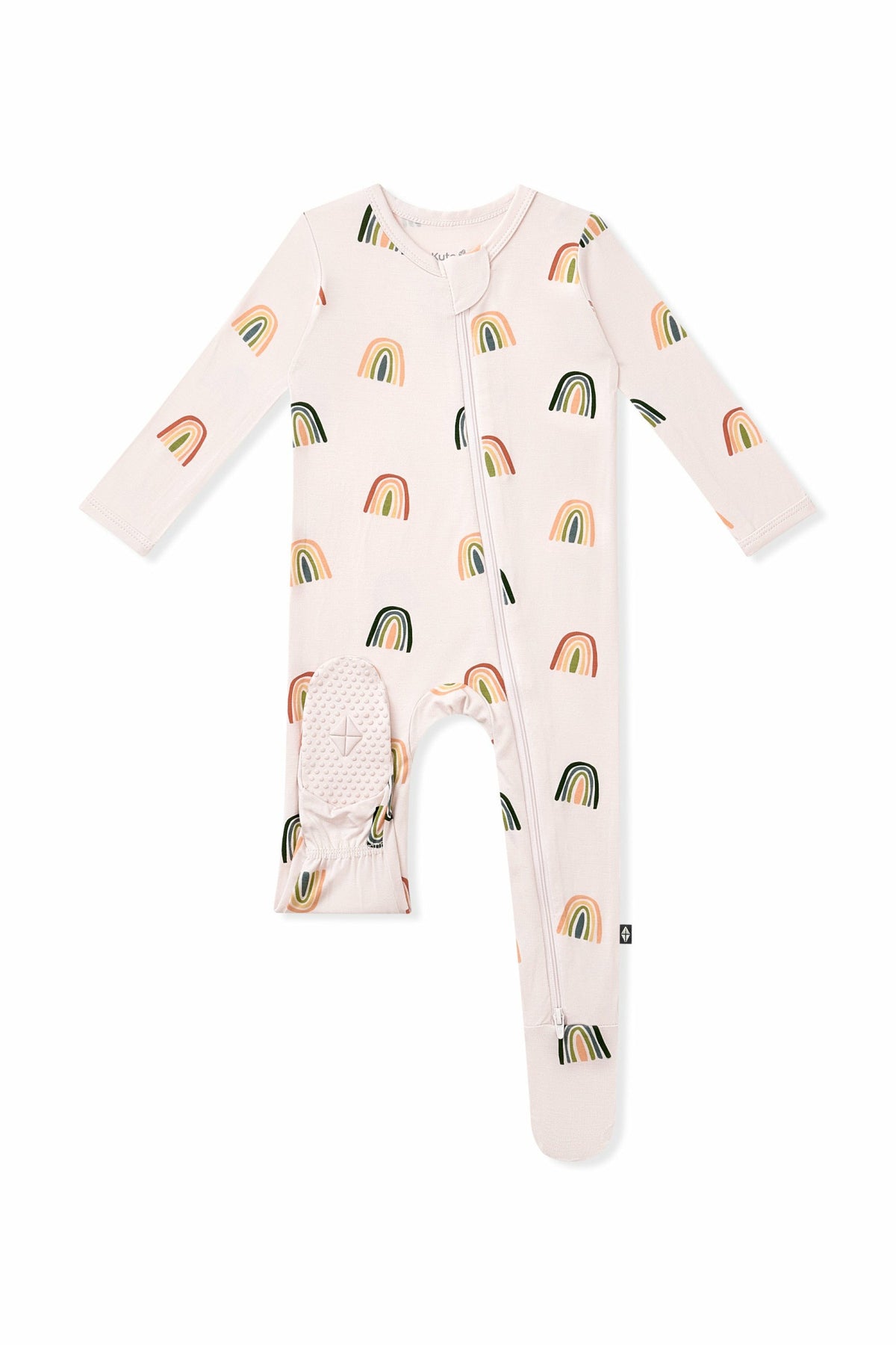 Kyte Baby Zippered Footie in Retro Rainbow