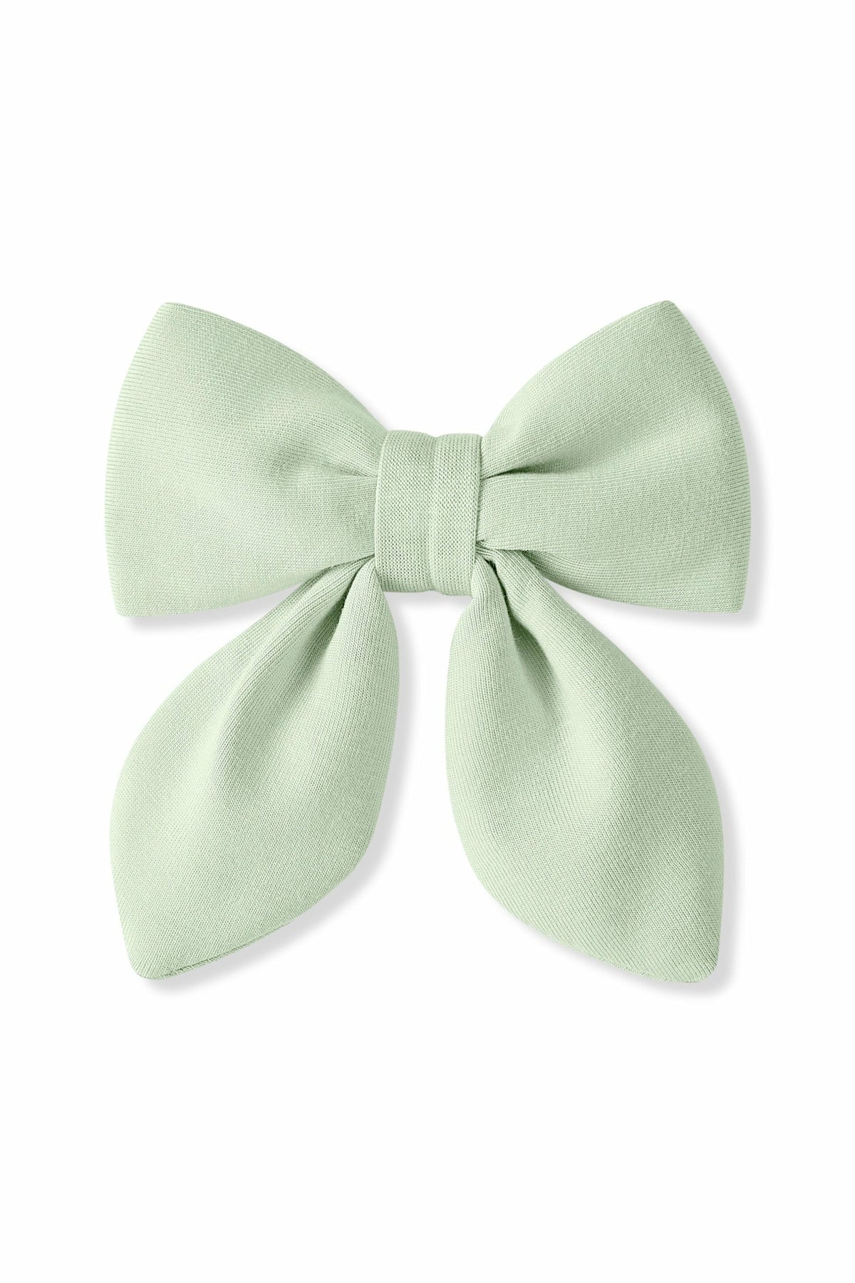 Kyte Baby Medium Alligator Clip Bow in Basil