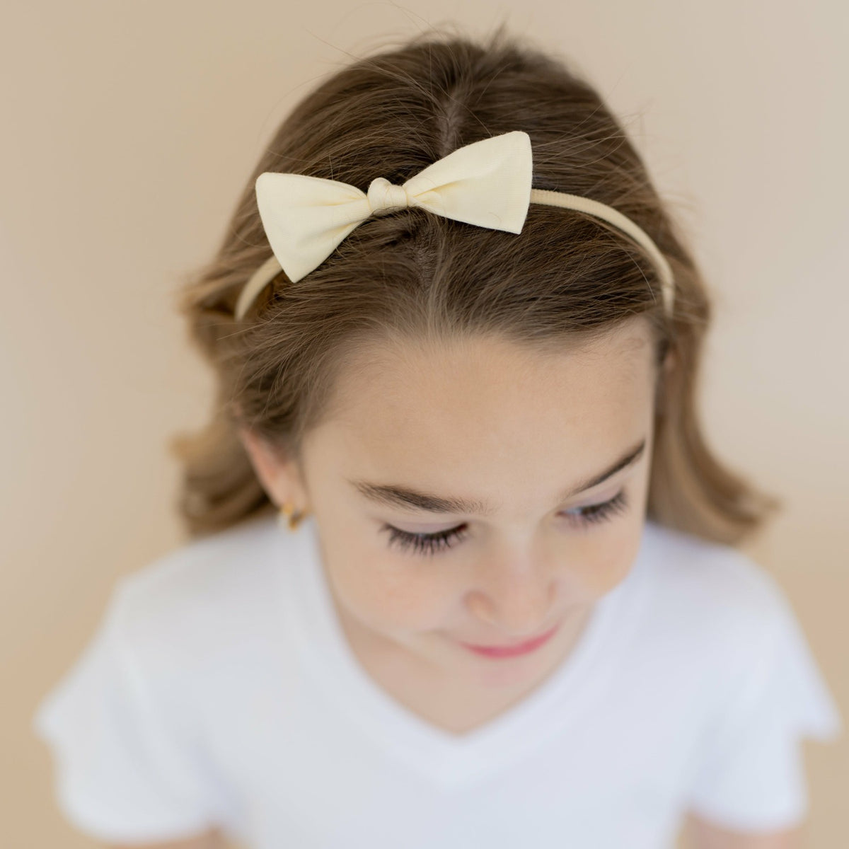 Kyte Baby Tiny Nylon Bow in Chamomile