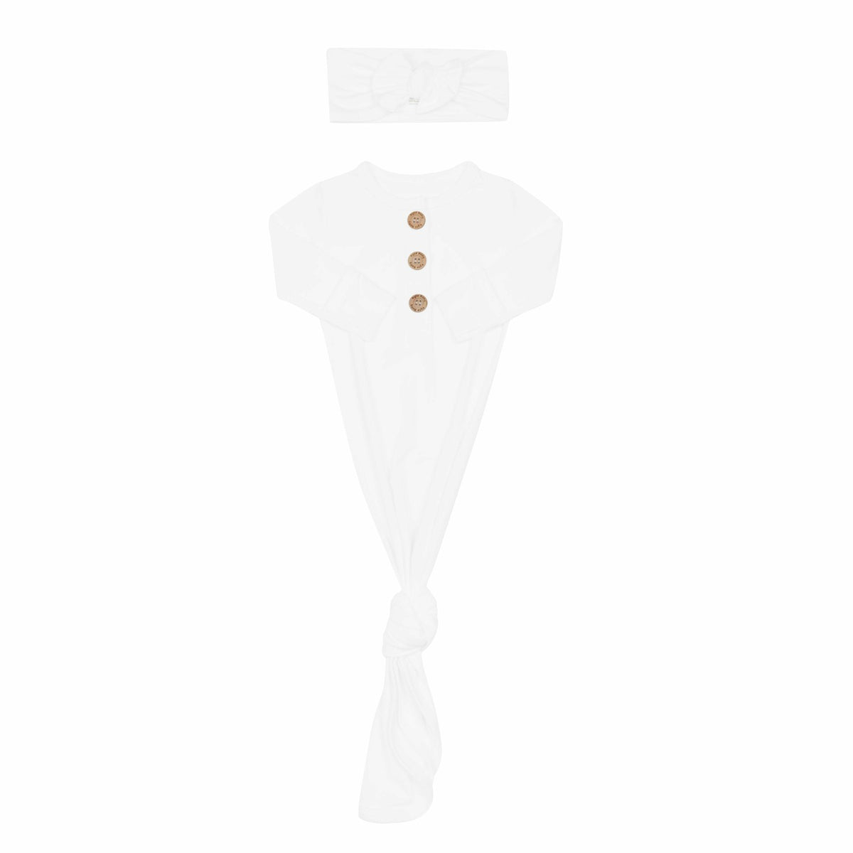 Kyte Baby Cloud Knotted Gown Bow Set