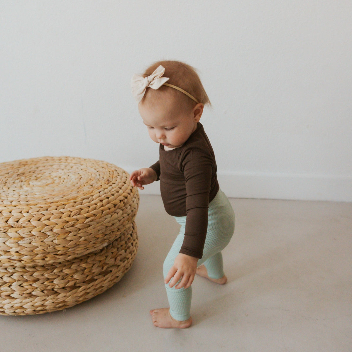 Kyte Baby Ribbed Leggings in Sage