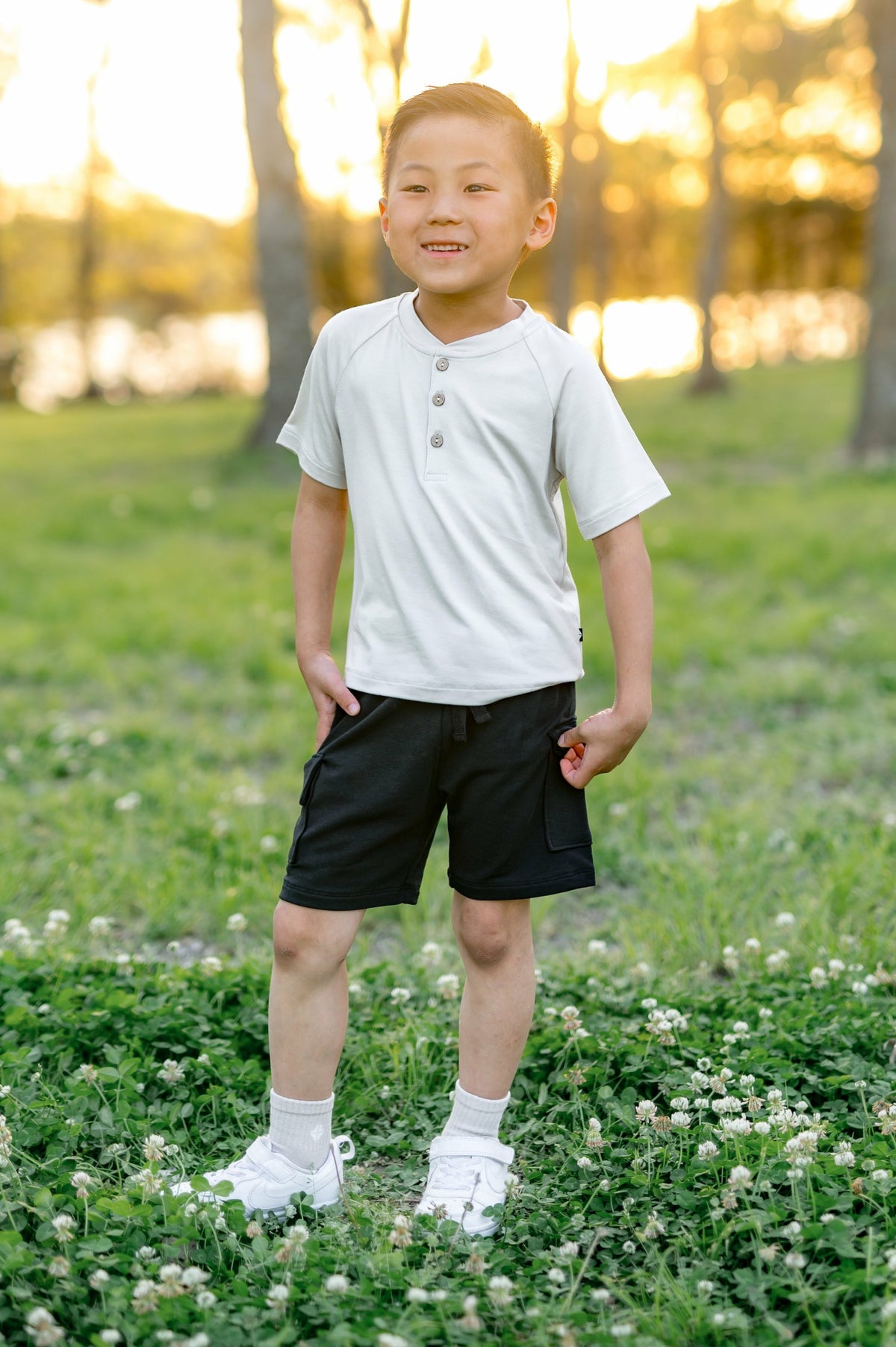 Kyte Baby Cargo Short in Midnight