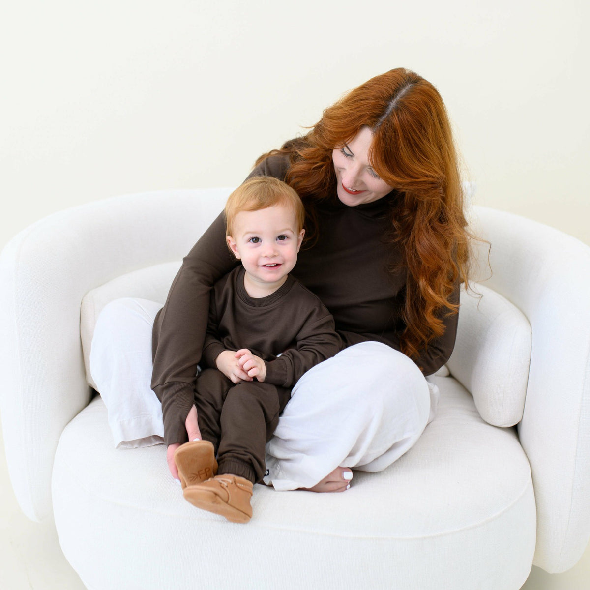 Kyte Baby French Terry Jogger Set in Espresso