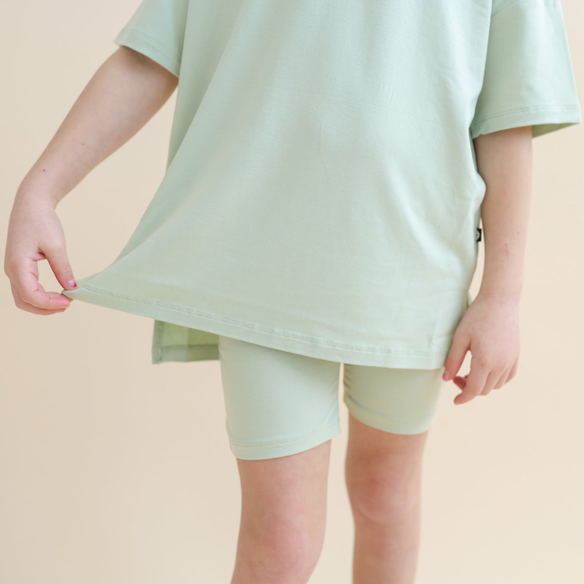 Kyte Baby Toddler Biker Short Set in Basil