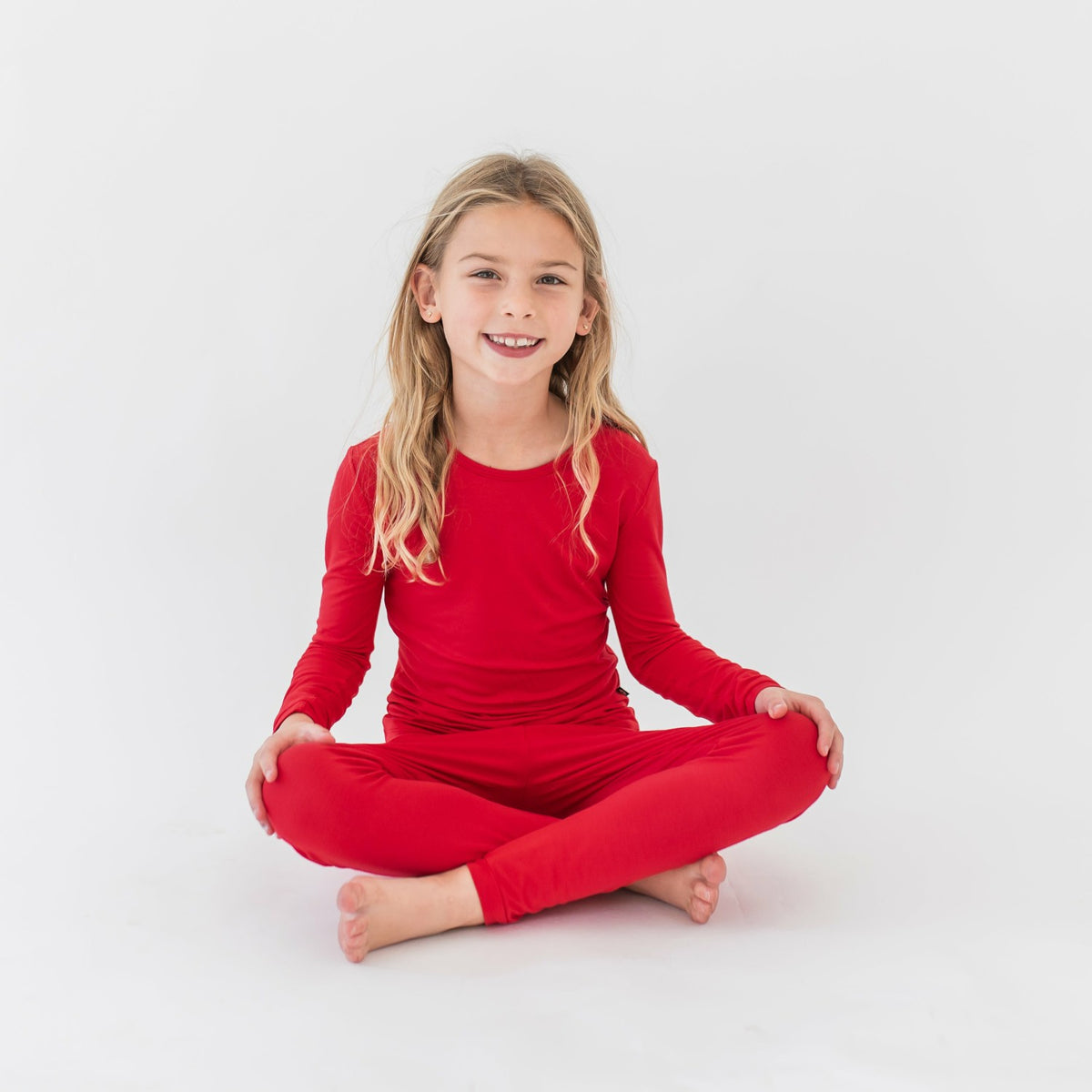 Kyte Baby Long Sleeve Pajamas in Cardinal