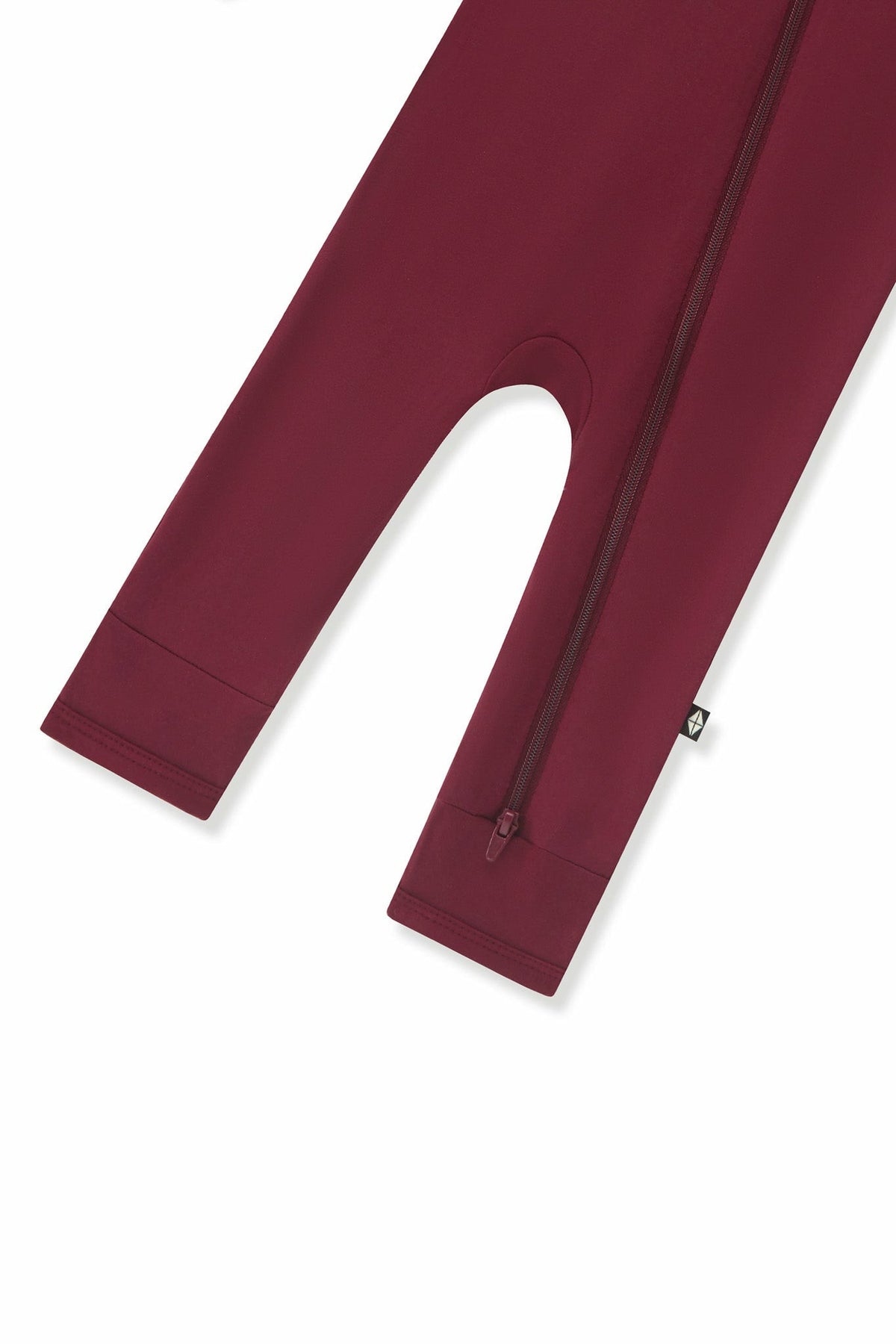Kyte Baby Zippered Romper in Burgundy