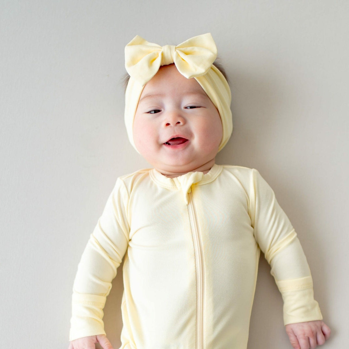 Kyte Baby Bow Headband in Chamomile