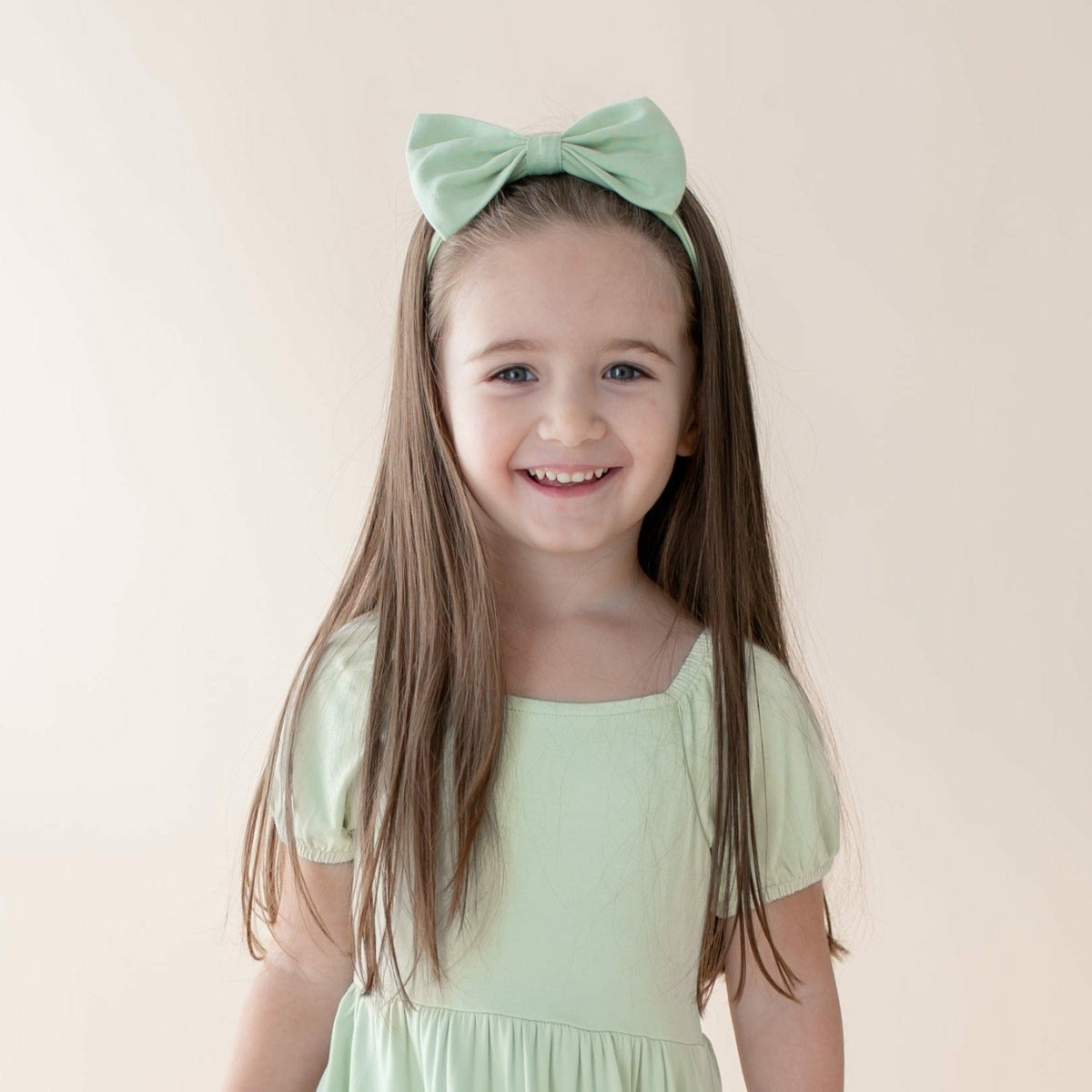 Kyte Baby Bow Headband in Basil