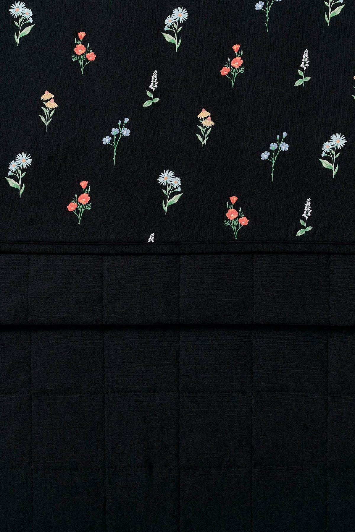 Kyte Baby Adult Quilted Blanket in Midnight Wildflower 2.5