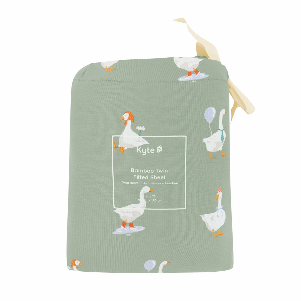 Kyte Baby Twin Sheet in Silly Goose