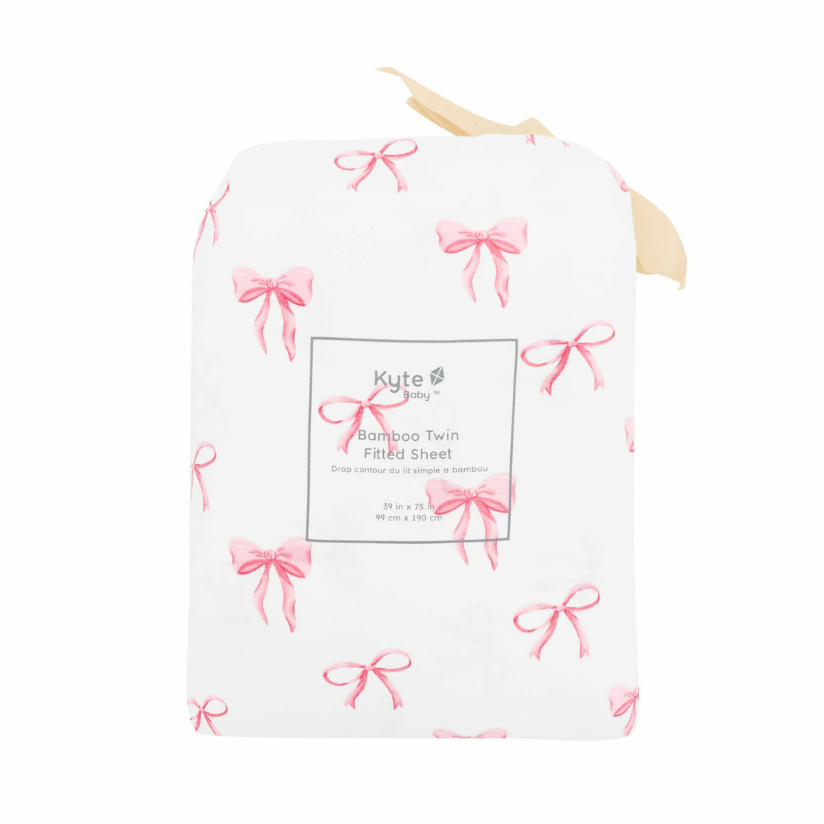 Kyte Baby Twin Sheet in Bow