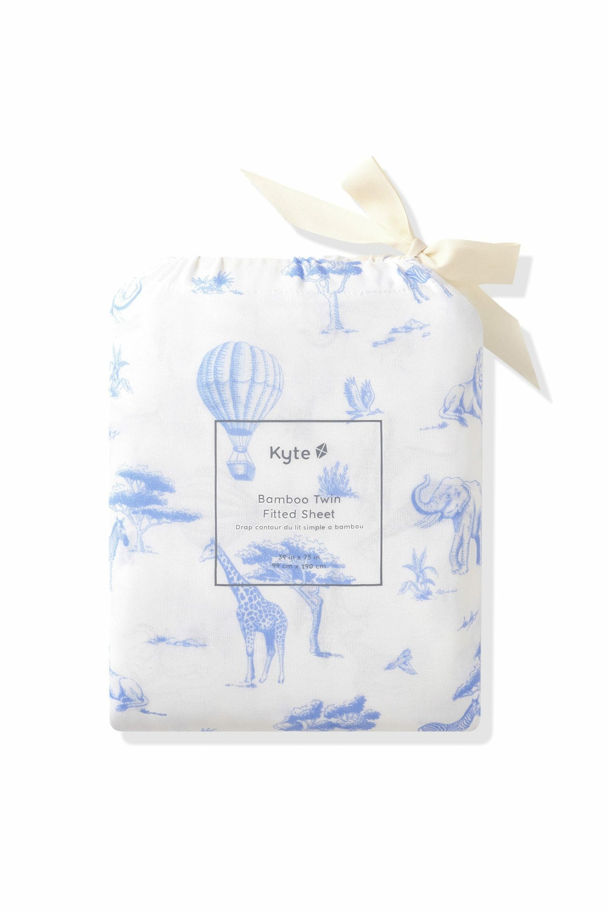Kyte Baby Twin Sheet in Toile Safari