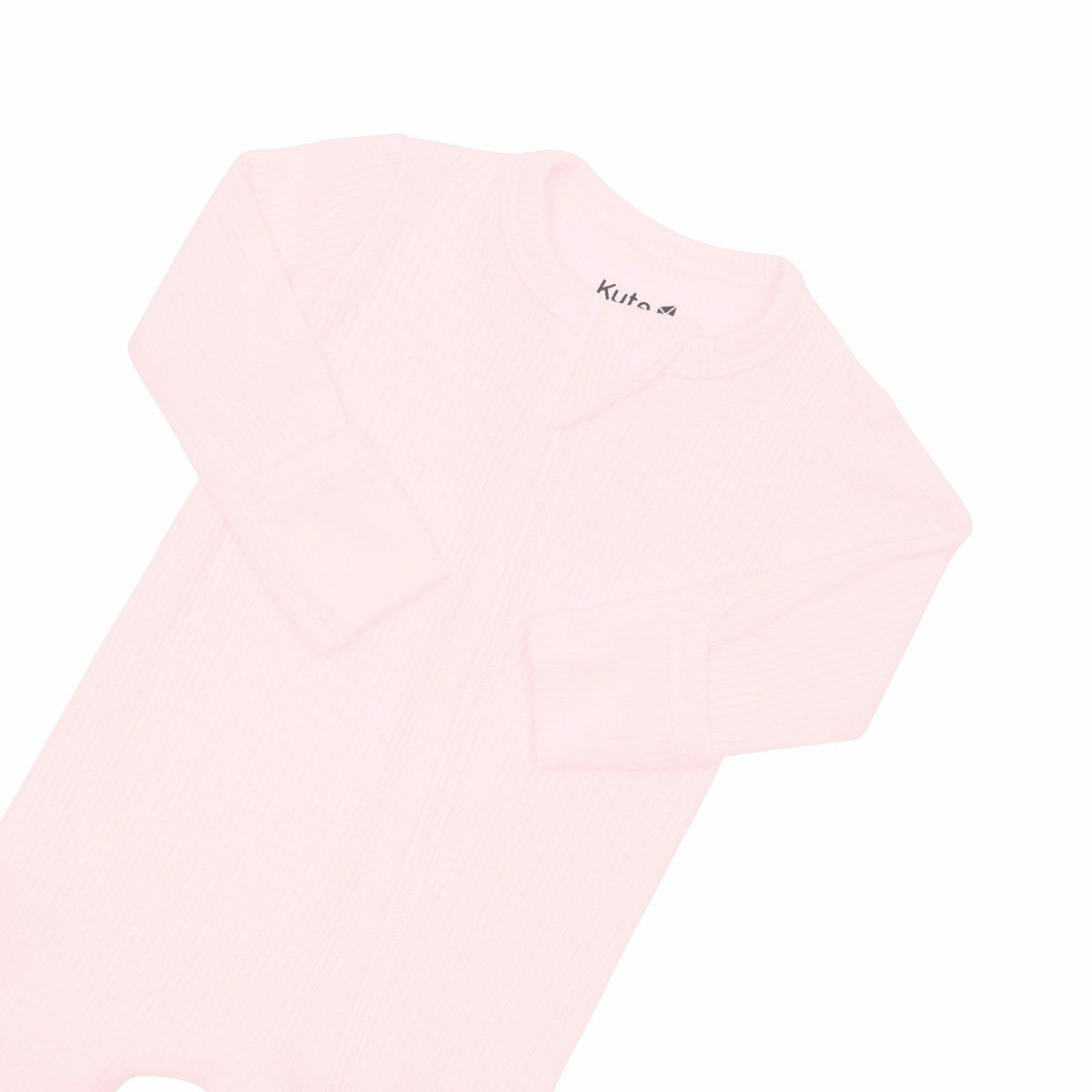 Kyte Baby Ribbed Zipper Footie in Sakura