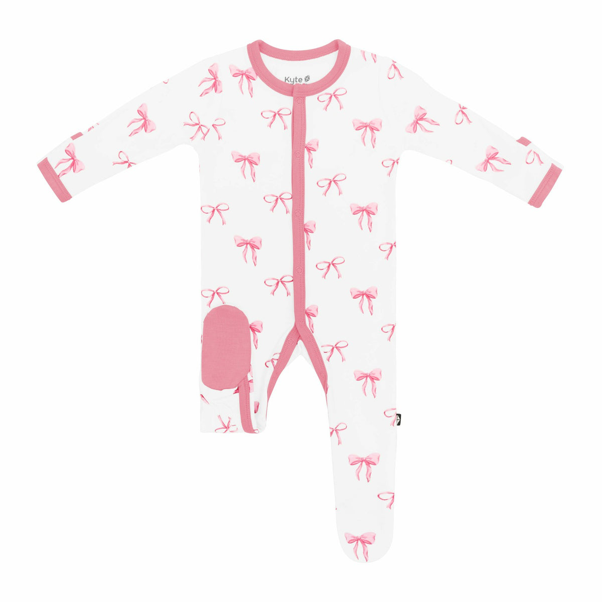 Kyte Baby Bamboo Footie in Bow