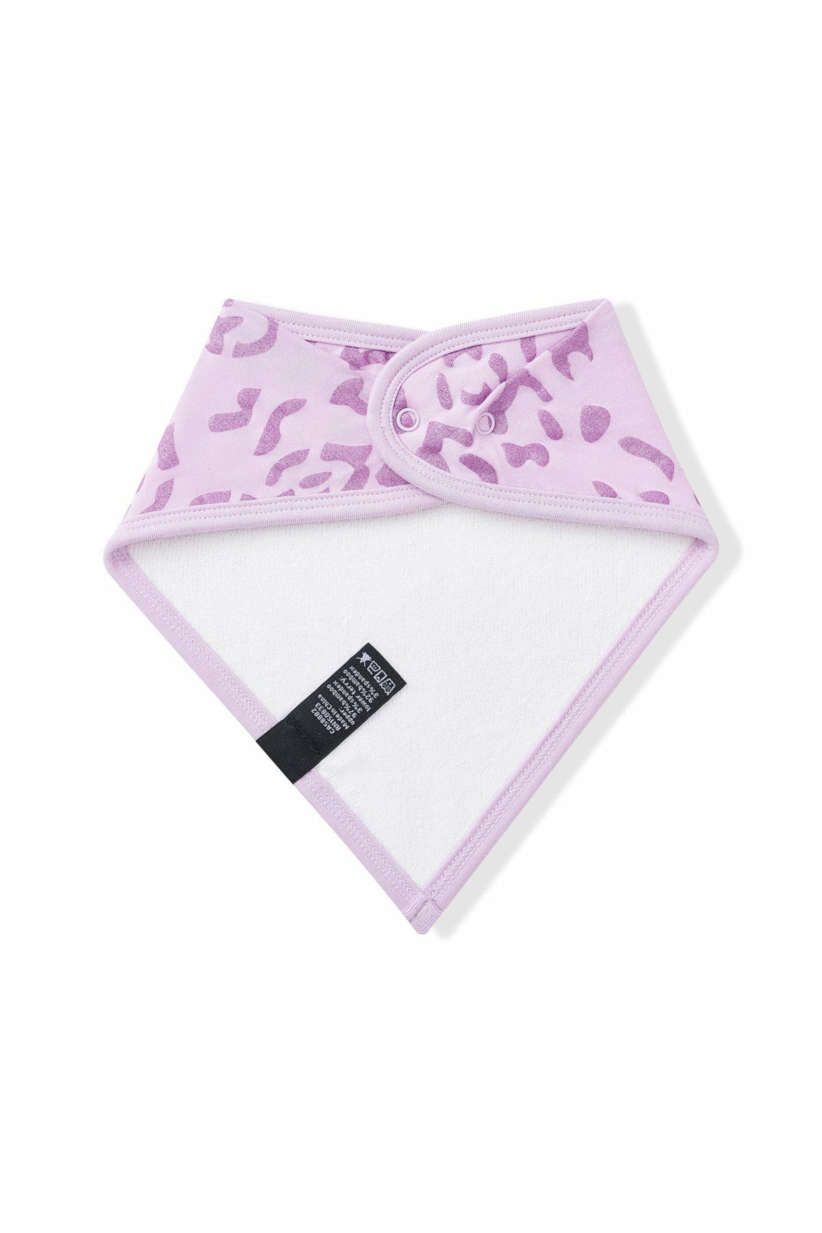 Kyte Baby Bib in Thistle Leopard