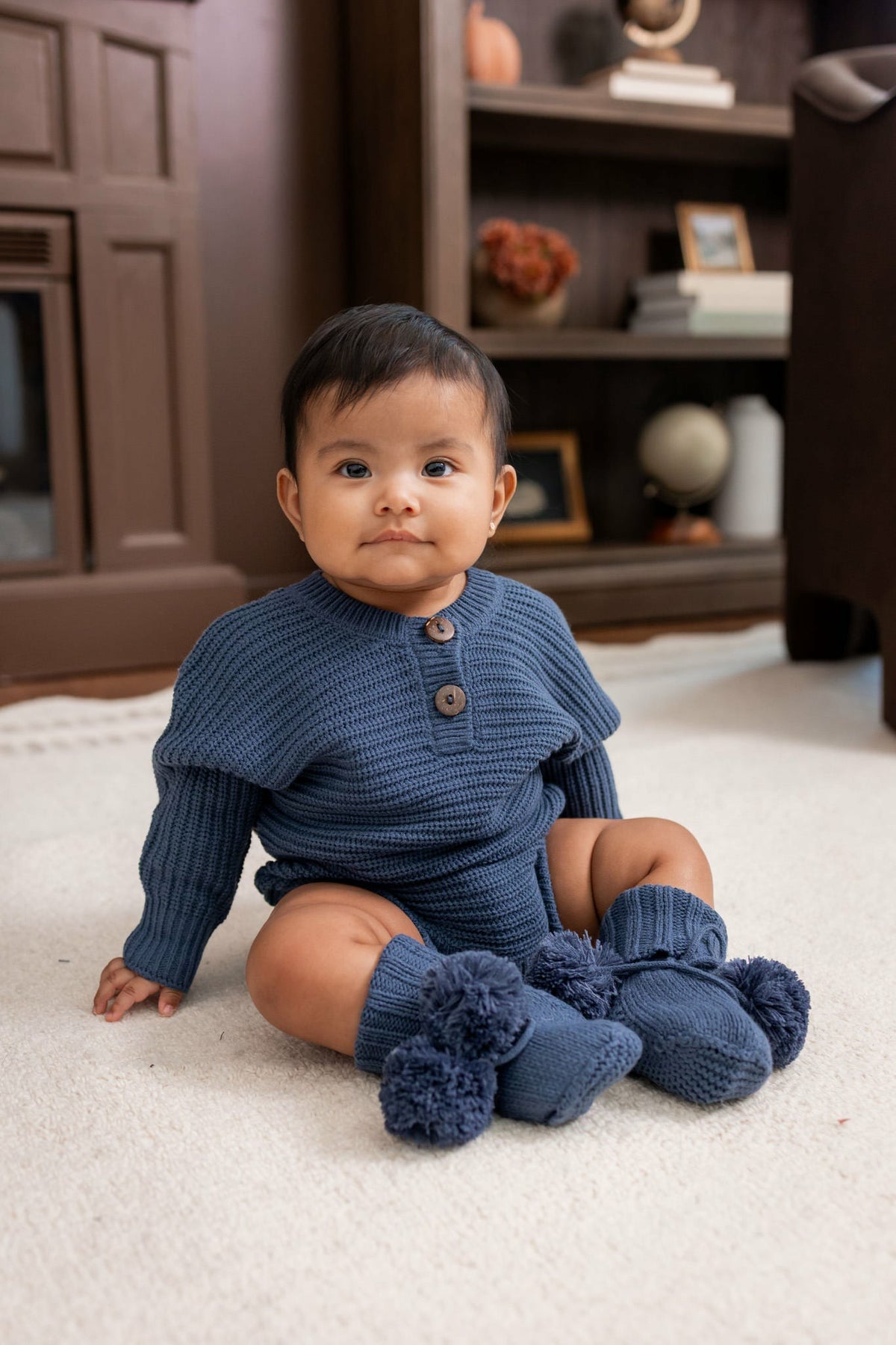Kyte Baby Knit Booties in Oxford