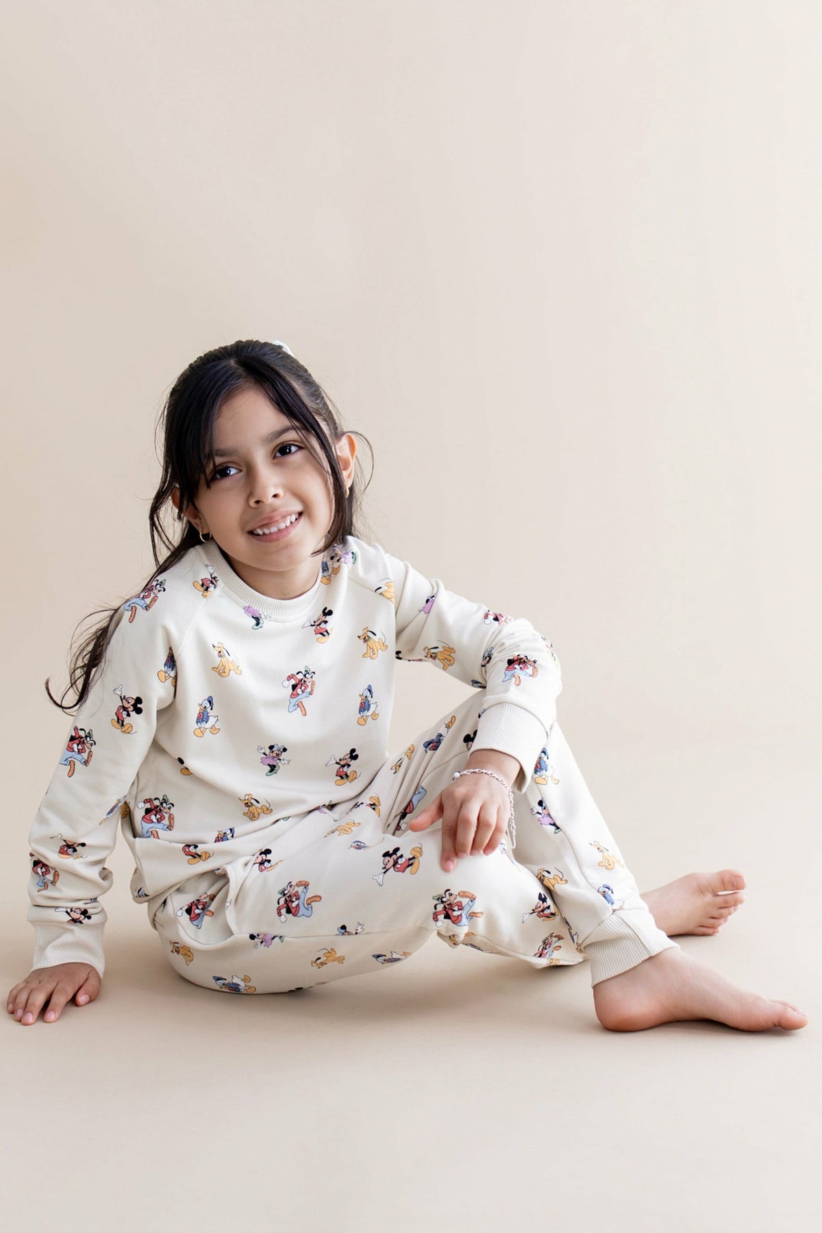 Kyte Baby Long Sleeve Jogger Set in Mickey Mouse and Friends