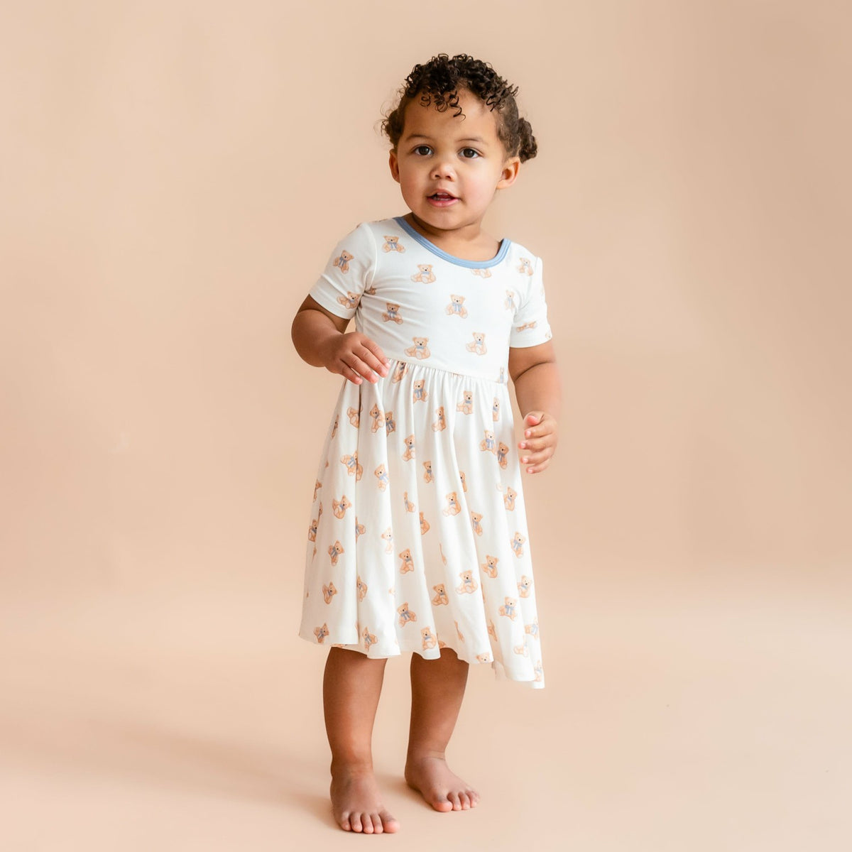 Kyte Baby Twirl Dress in Teddy Bear