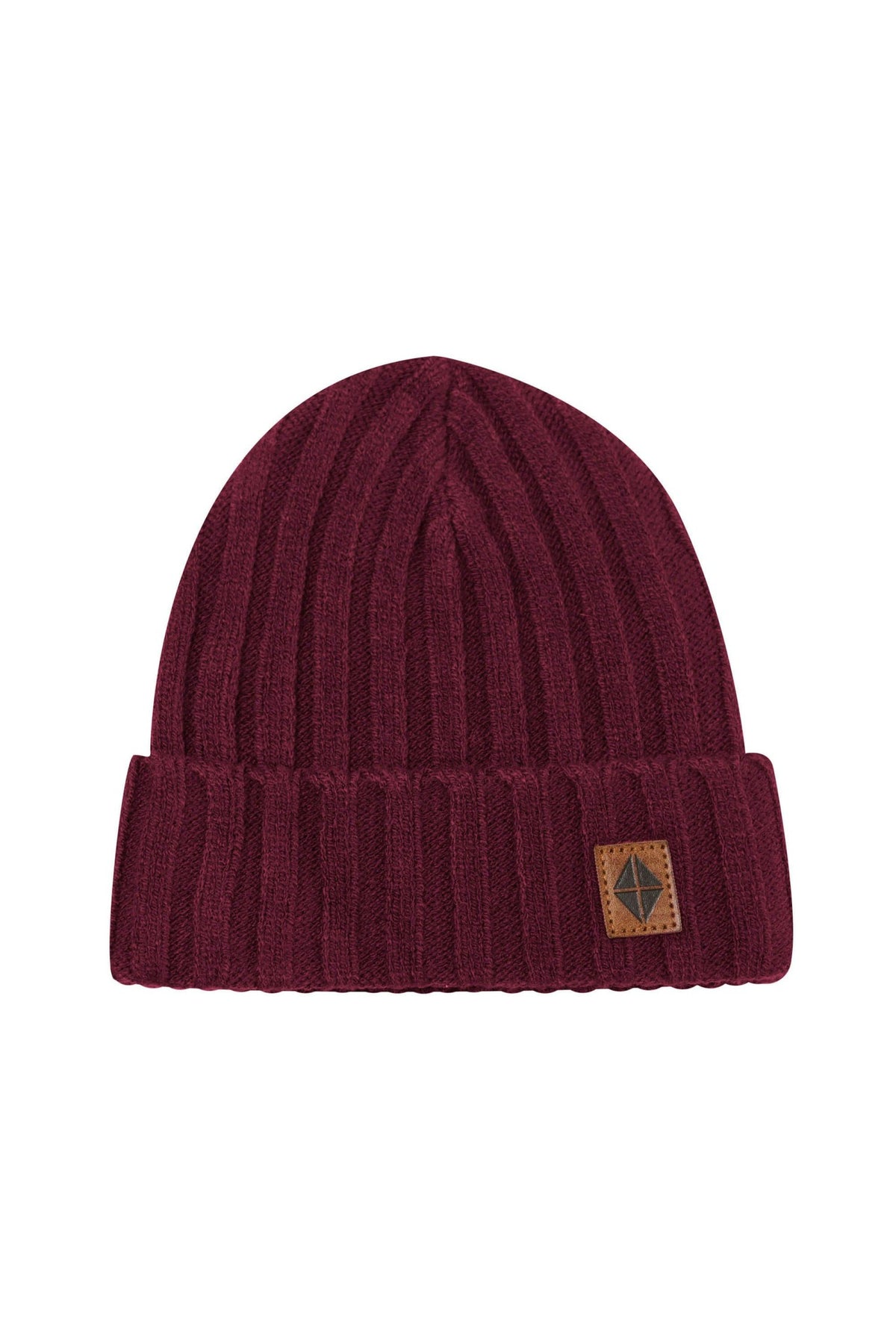 Kyte Baby Chunky Knit Ribbed Beanie in Burgundy