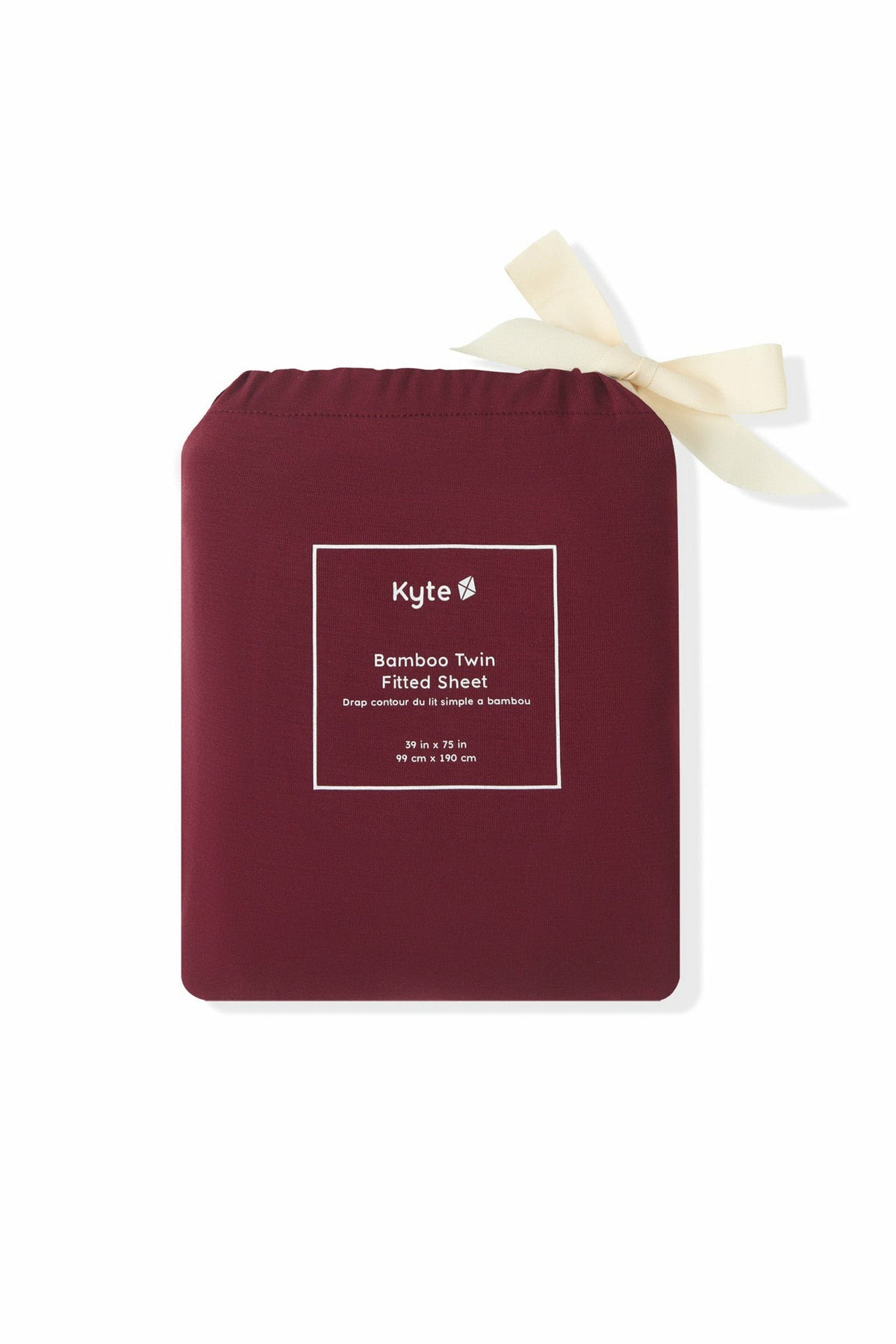 Kyte Baby Twin Sheet in Burgundy