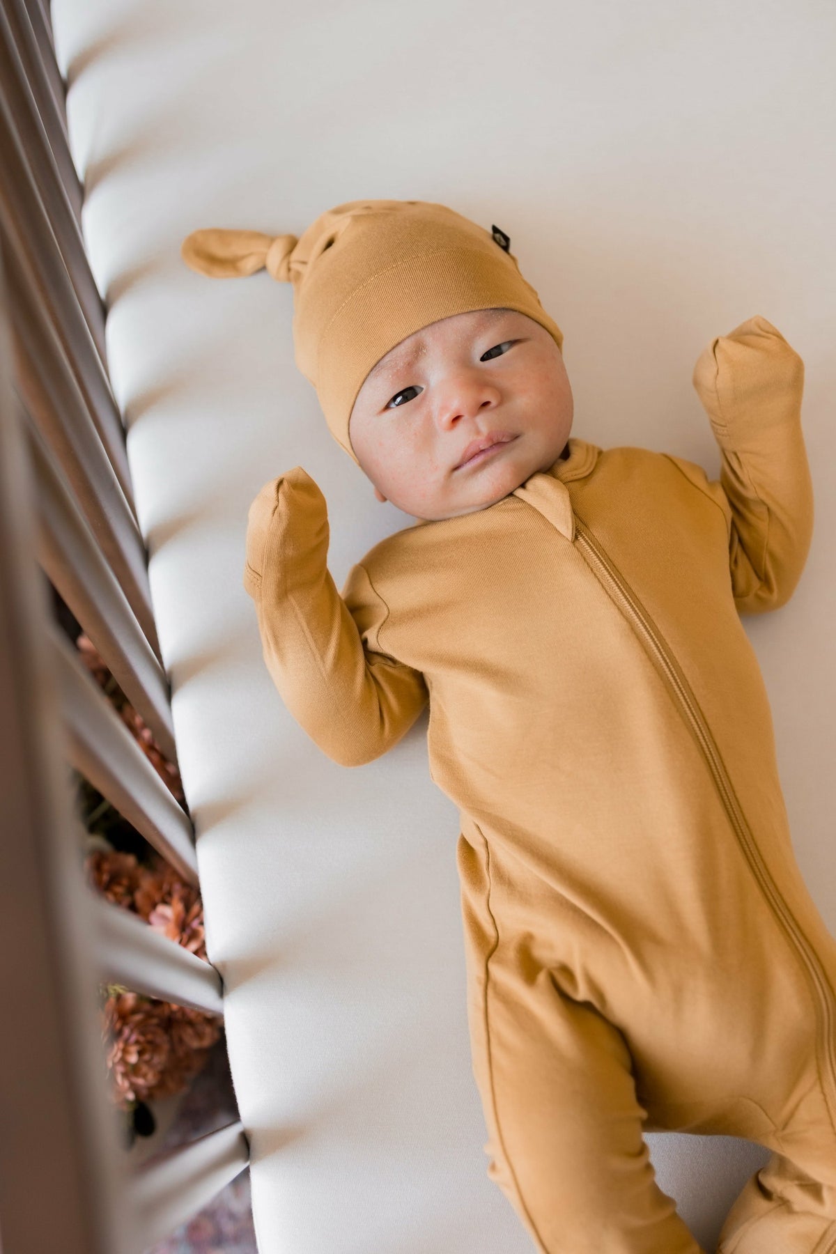 Kyte Baby Knotted Cap in Ochre