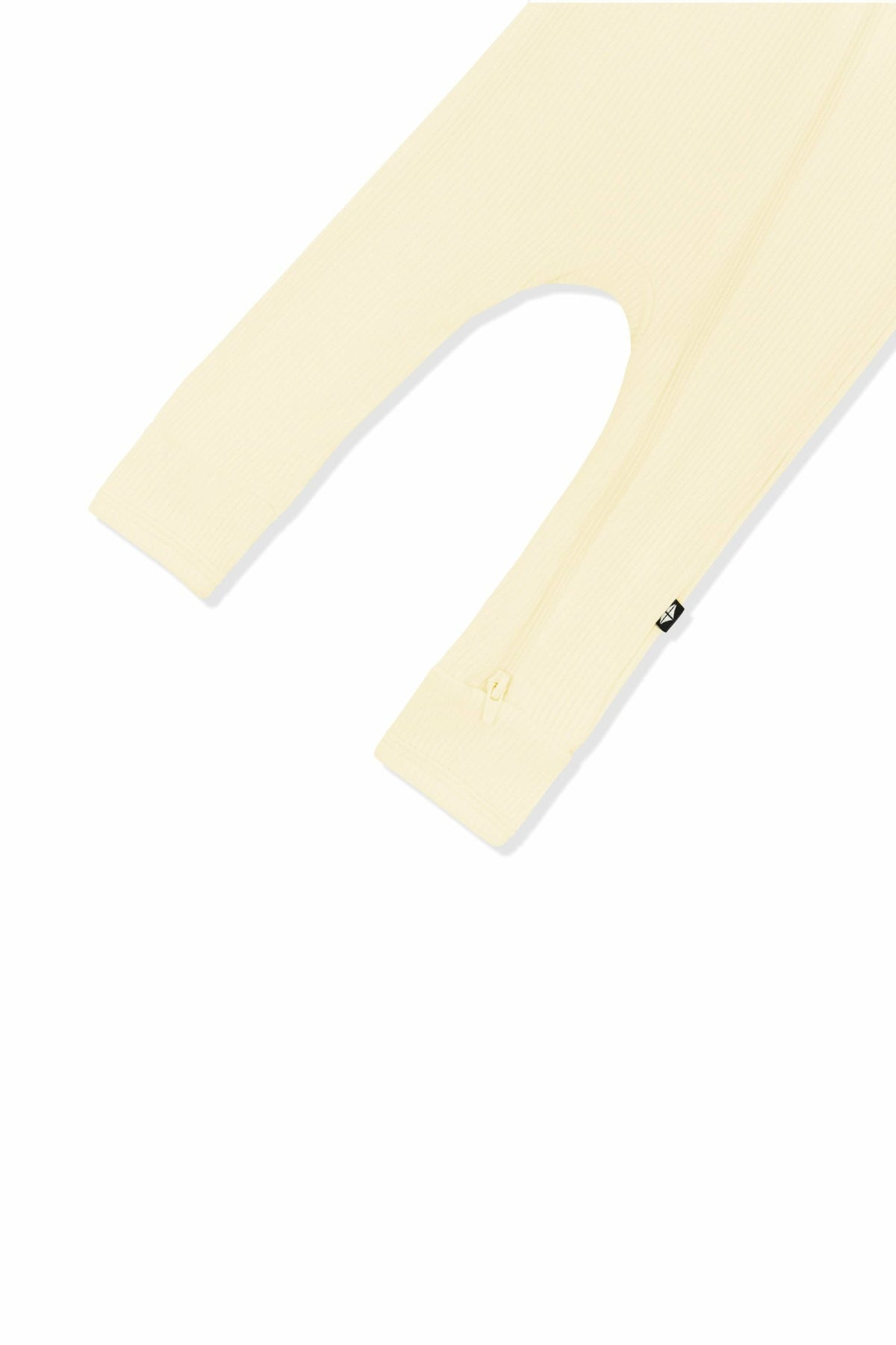 Kyte Baby Ribbed Zipper Romper in Chamomile