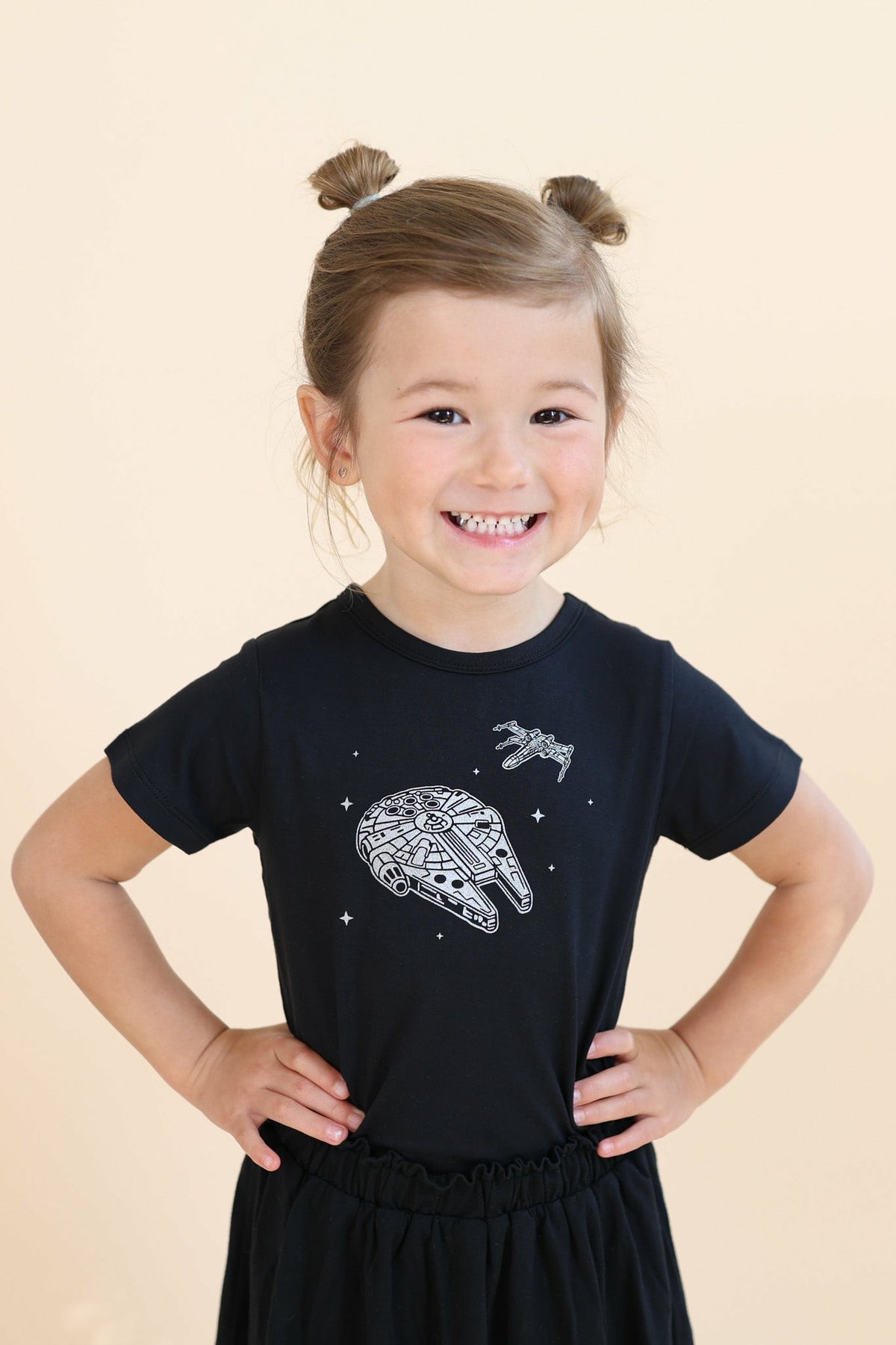 Kyte Baby Toddler Basic Tee in Millennium Falcon™