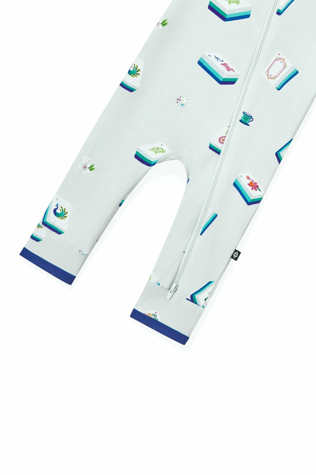 Kyte Baby Zippered Romper in Dew Mahjong