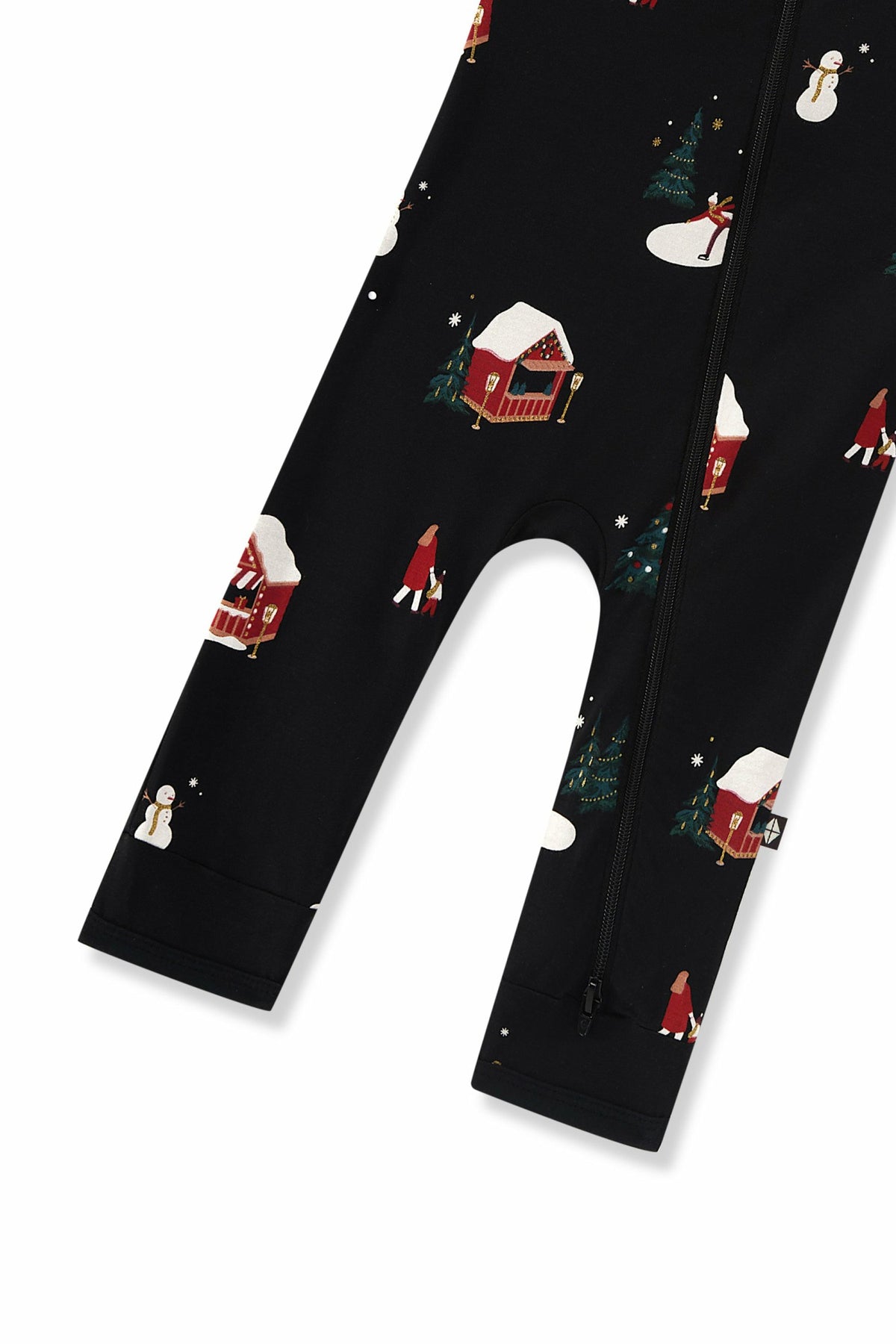 Kyte Baby Zippered Romper in Winter Wonderland
