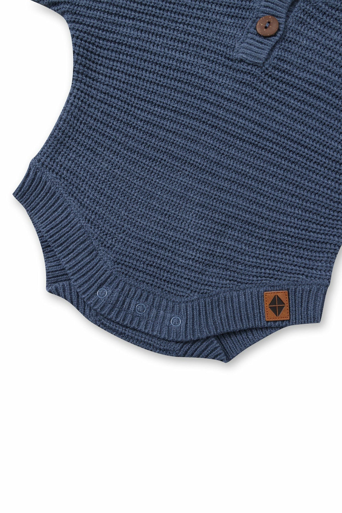Kyte Baby Chunky Knit Romper in Oxford