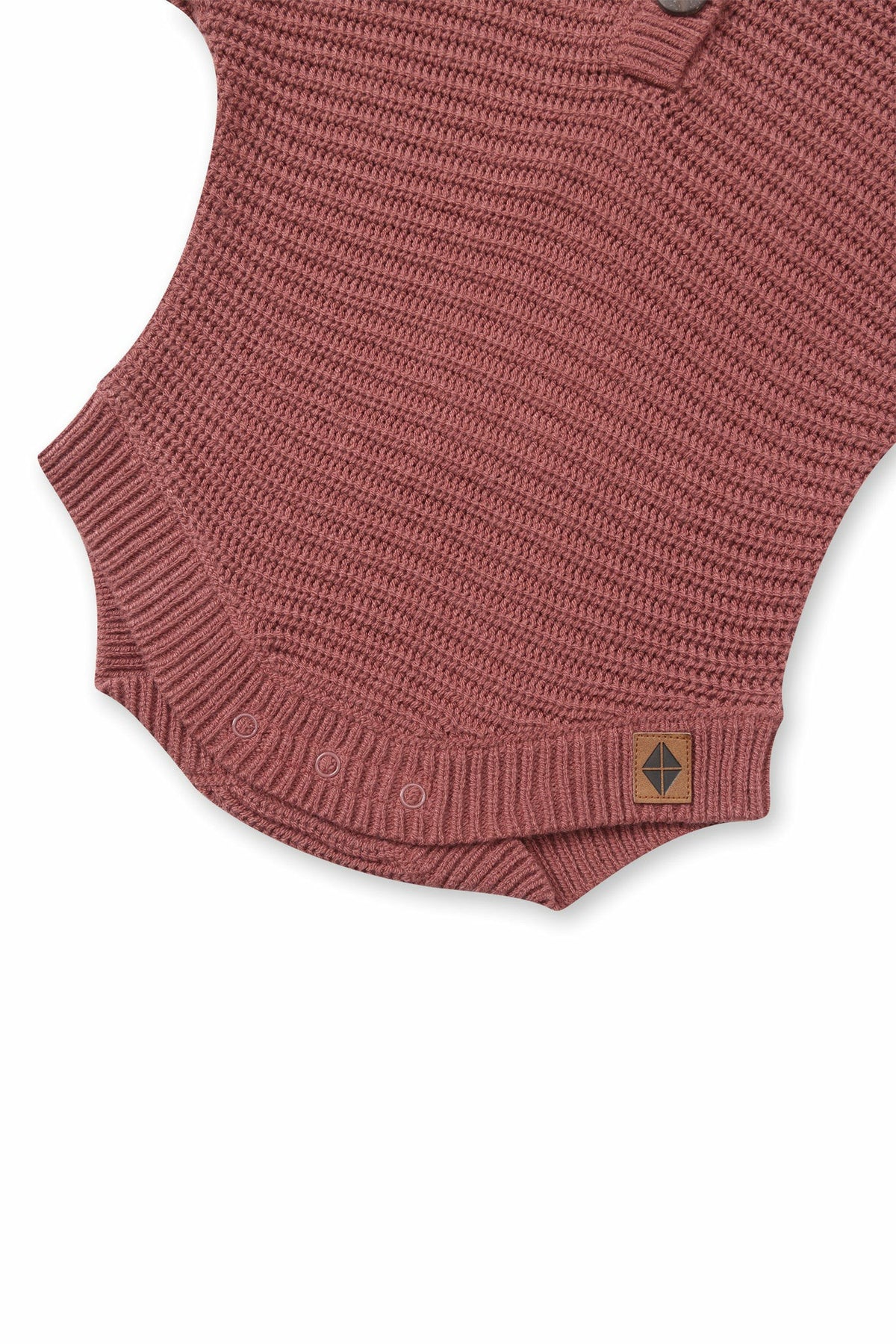 Kyte Baby Chunky Knit Romper in Ember