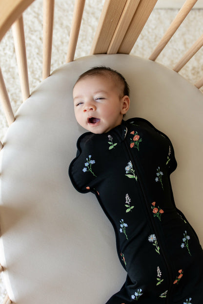Kyte Baby Swaddle Bag in Midnight Wildflower 0.5