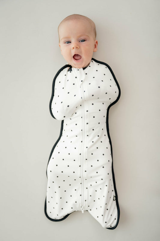Kyte Baby Swaddle Bag in Midnight Polka Dot 0.5
