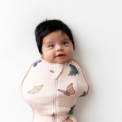 Kyte Baby Swaddle Bag in Blush Butterfly 0.5