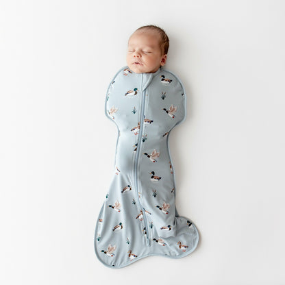 Kyte Baby Swaddle Bag in Mallard Duck 0.5