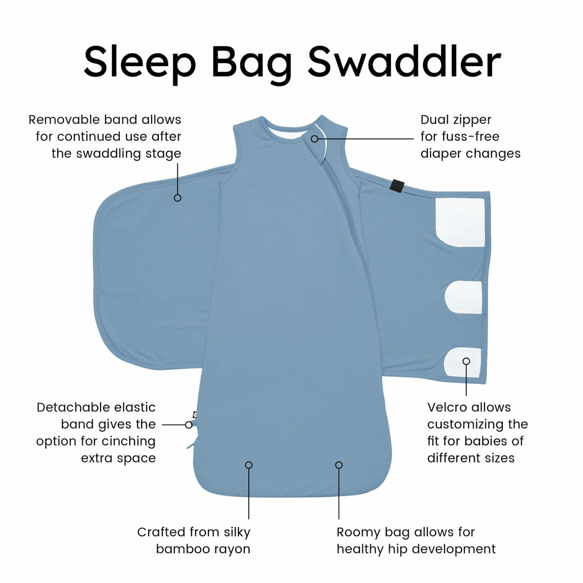 Kyte Baby Sleep Bag Swaddler in Slate
