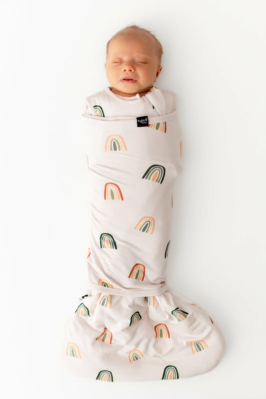 Kyte Baby Sleep Bag Swaddler in Retro Rainbow 1.0