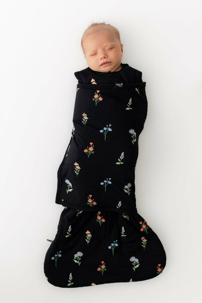 Kyte Baby Sleep Bag Swaddler in Midnight Wildflower 1.0