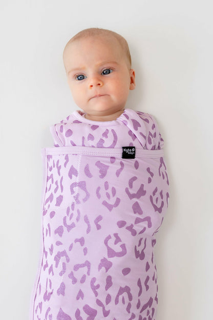Kyte Baby Sleep Bag Swaddler in Thistle Leopard 1.0