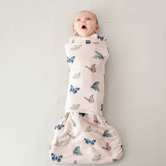 Kyte Baby Sleep Bag Swaddler in Blush Butterfly 1.0