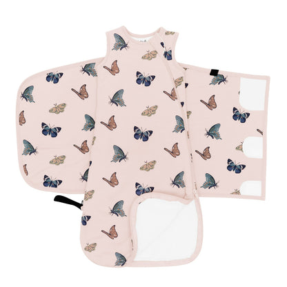Kyte Baby Sleep Bag Swaddler in Blush Butterfly 1.0