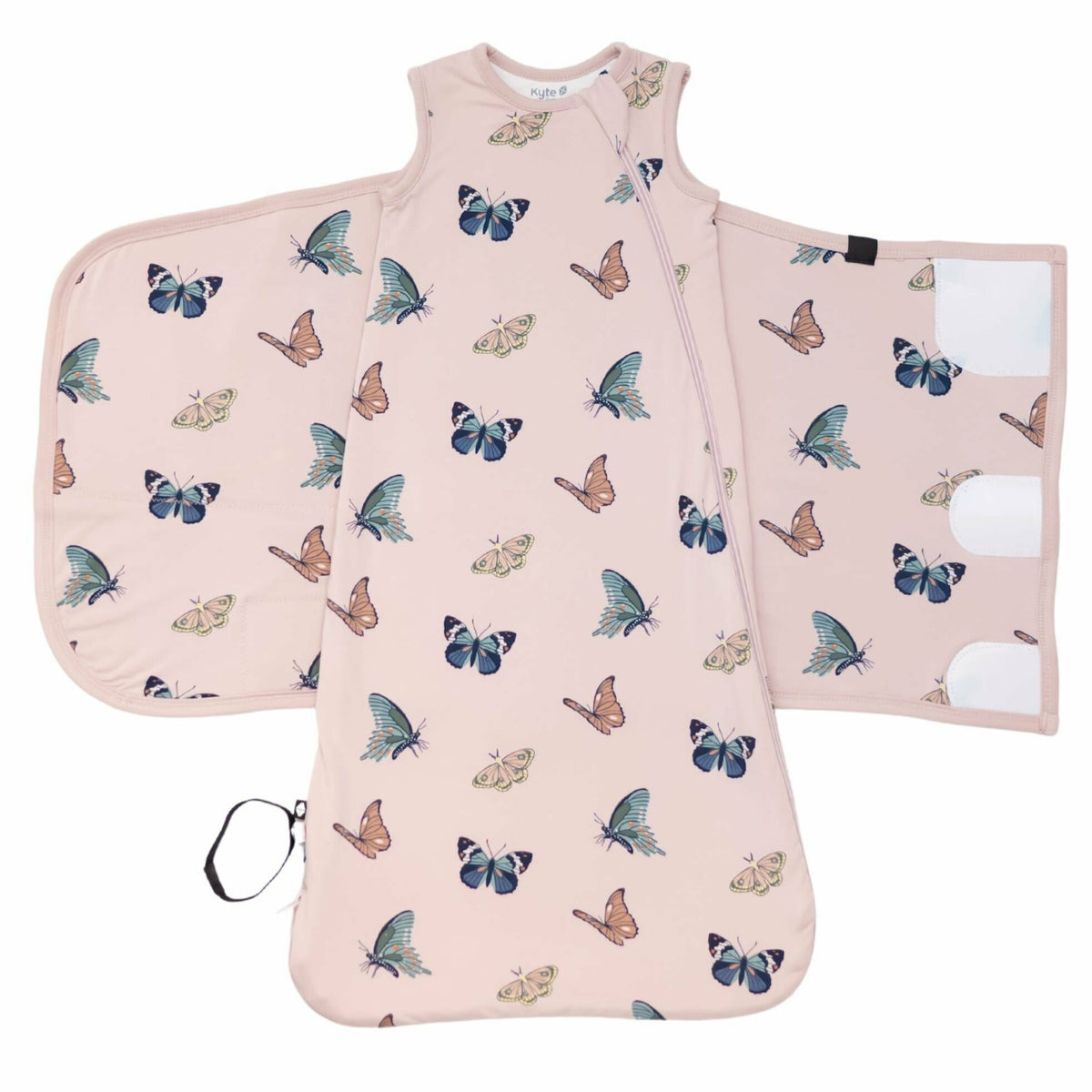 Kyte Baby Sleep Bag Swaddler in Blush Butterfly 0.5