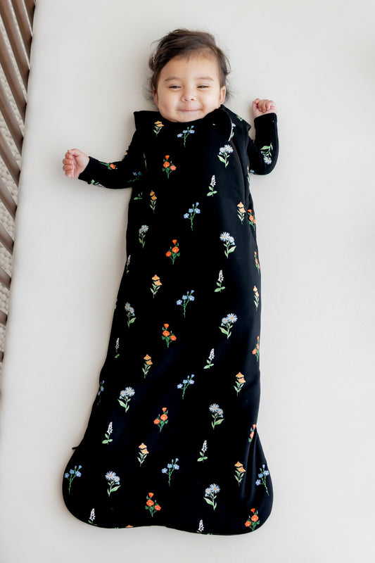 Kyte Baby Sleep Bag in Midnight Wildflower 1.0