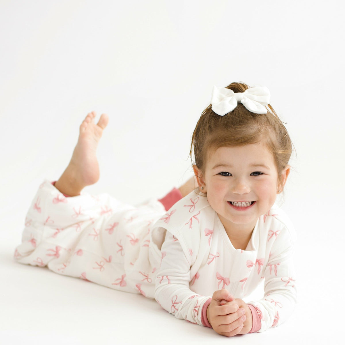 Kyte Baby Bamboo Sleep Bag Walker in Bow 1.0 TOG