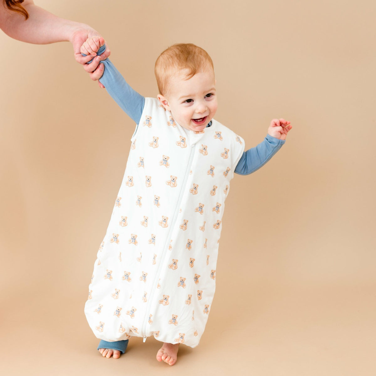 Kyte Baby Bamboo Sleep Sack with Legs in Teddy Bear 1.0 TOG