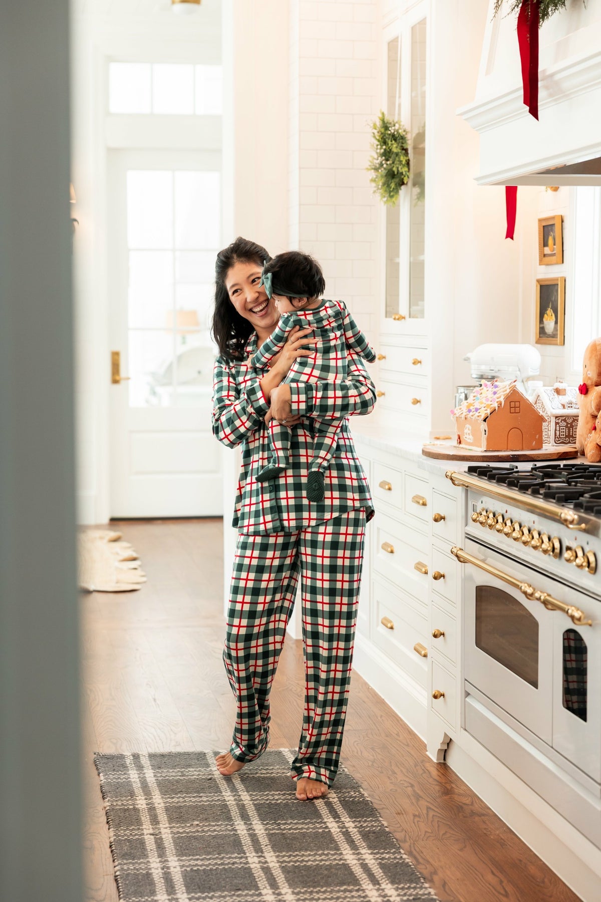 Kyte Baby Zippered Footie in Holiday Plaid