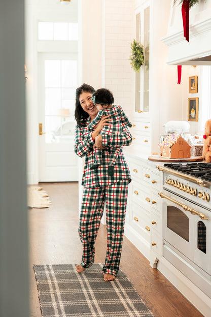 Kyte Baby Zippered Footie in Holiday Plaid