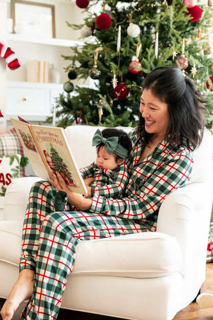 Kyte Baby Zippered Footie in Holiday Plaid